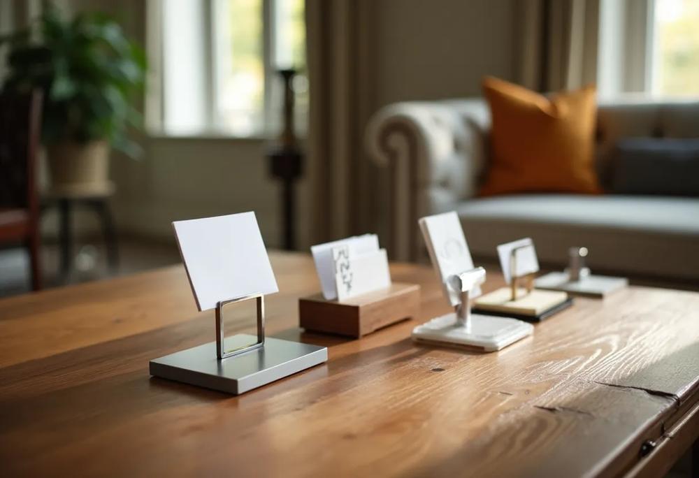elegant card stands
