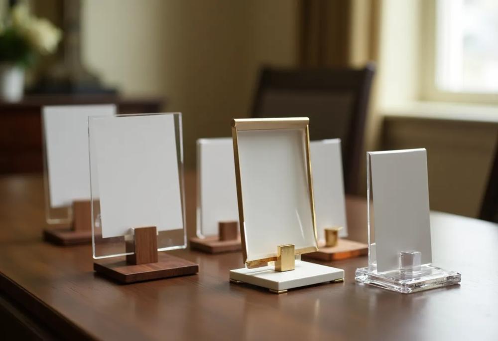 elegant card stands