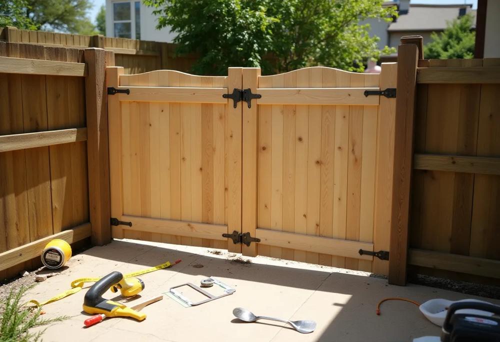 wooden gate
